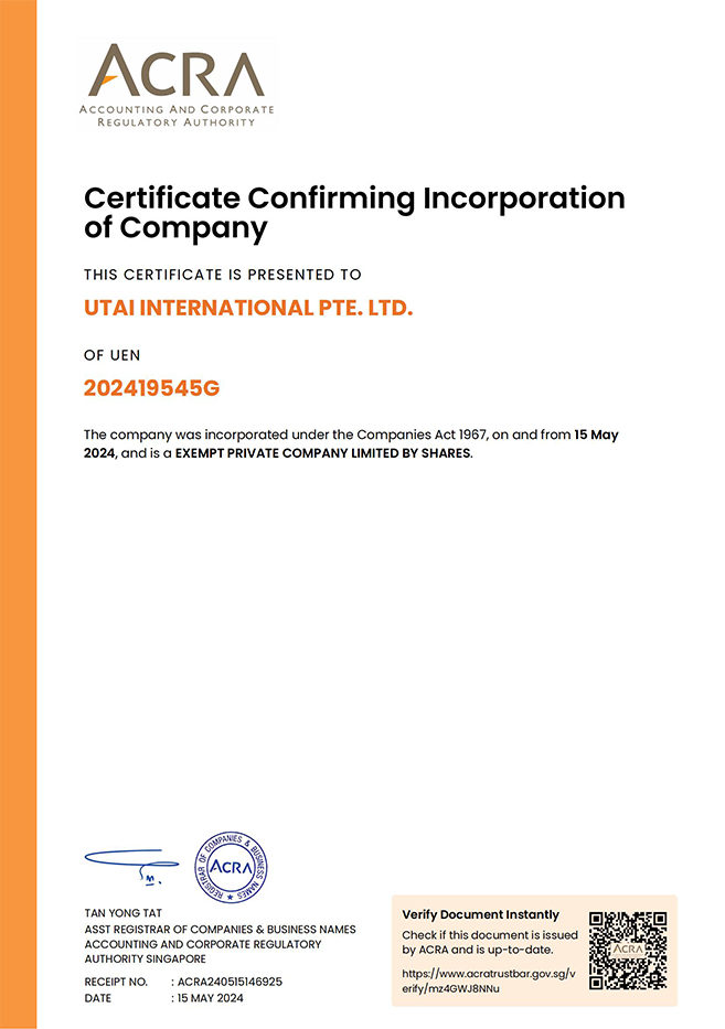 Utai International Pte.Ltd